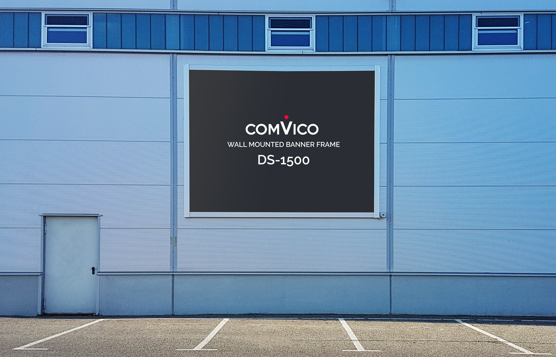 Ds 1500 Wall Mounted Advertising Banner Frame Comvico