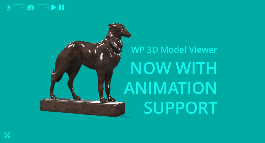 WP 3D Model Viewer now comes with glTF animation support.
